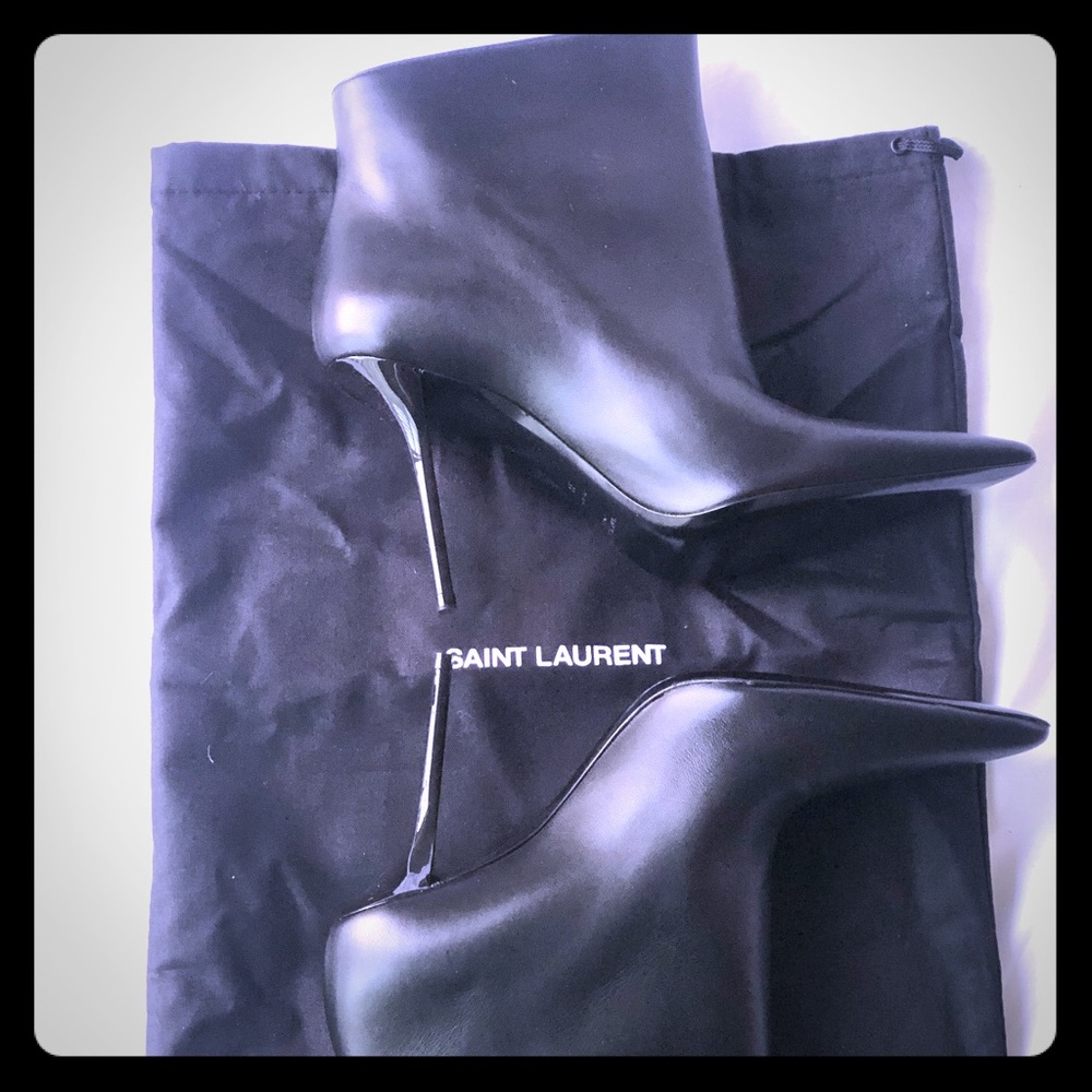 Saint Laurent Pierre Ankle Stiletto Booties